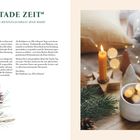 "A STADE ZEIT" - Zur Besinnlichkeit und Ruhe. Text über Adventszeit, Tradition und moderne DIY-Ideen; Abbildung: Kerze, Tasse, Deko.