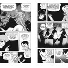 Comic-Abschnitte mit Dialogen in Sprechblasen. Personen sprechen über einen Plan gegen einen "Devilman".