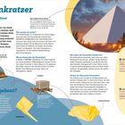 **Wolkenkratzer**

Die Pyramiden von Gizeh

**Was wissen wir sicher?**  
Entdeckungen im Arbeiterdorf belegen, dass 20.000 bis 40.000 Menschen beteiligt waren.

**Wie wurden die Pyramiden gebaut?**  
Rampen, Seilzugsysteme, Kräne und Schlitten.

**Woraus bestanden die Pyramiden?**  
Etwa 2.300.000 Steinblöcke mit einem durchschnittlichen Gewicht von 2.590 kg.

**Wie sahen die Pyramiden damals aus?**  
Rote Rosengranit-Außenwände und weiße Kalksteinverkleidung.

**Hatten nur Pharaonen Pyramiden?**  
Anfangs ja, dann wurden Pyramiden auch für Königinnen gebaut.

**Super Fakten**  
1. Älteste Pyramide: Vor 4550 Jahren für Pharao Djoser.  
2. Höchste Pyramide: Cheops-Pyramide, 147 Meter hoch.  
3. Längste Tunnelsystem: 28 Meter unter Djosers Pyramide.  
4. Sechs Versuche: Pharao Snofru baute mindestens sechs Pyramiden. 

Illustration einer Pyramide bei Sonnenuntergang.