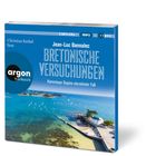 Oben Text: "Christian Berkel liest, 2 MP3-CDs, mp3". Mittig: "Jean-Luc Bannalec, Bretonische Versuchungen, Kommissar Dupins vierzehnter Fall". Logo: "argon hörbuch". Hintergrund: Küstenlandschaft.
