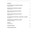Inhaltverzeichnis mit Kapiteln über Schulen und Erziehung, Autoren und Seitenzahlen. Minimalistisches Design.