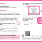 Ein Anleitungsplakat mit Texten und einer Sprechblase: "Wir wünschen euch viel Spaß". Enthält QR-Code und Website.