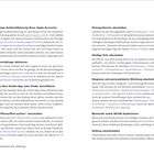 Doppelseitiges Dokument mit Informationen zur Sicherheit und Privatsphäre von Apple-Geräten.