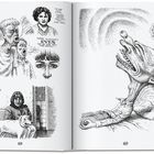Comic-Stil, viele Gesichter; "Phoebe Gloeckner's eyes" und "I wish I knew what the hell I was doing..." in Sprechblasen.