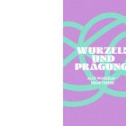 Text: „Wurzeln und Prägung: Alte Wurzeln - Neue Triebe“. Lila Hintergrund, türkise, verschlungene Linien.