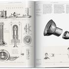 TELEPHONE. Graham Bell's first telephone. Illustrationen von Telefonkomponenten und -aufbauten in Schwarz-Weiß.