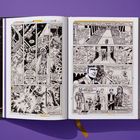 Comic im Buchformat auf lila Hintergrund. Enthält Szenen und Dialoge aus "Star Wars", überwiegend in Schwarz-Weiß.