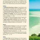 "Haute-Normandie auf einen Blick" beschreibt Highlights der Region, mit Fokus auf Kultur, Natur und Aktivitäten. Rechts ein Küstenbild.