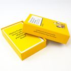 Oberseite einer gelben Box: "Welche Probleme lassen sich mit Küchenpsychologie lösen?". Illustration von Cartoonfiguren.