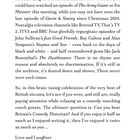 Der Text fragt: "Can you beat Britain’s Comedy Historian?" Unterschrieben ist er von Robert Ross, Buckinghamshire, April 2026.