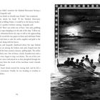 Text: „Walter didn't mention the Masked Mercenary having a servant,” Jeopardy said.

Illustration: Sechs Personen im Ruderboot bei Mondschein auf See.
