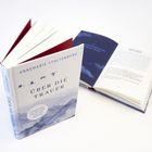 „ANNEMARIE STOLTENBERG ÜBER DIE TRAUER“. Auf einem Buchcover fliegende Vögel; ein weiteres Buch liegt offen daneben.