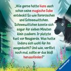 „Wie gerne hätte Hans auch schon seine magische Gabe entdeckt! [...] sollte er das bloß herausfinden?“ Rechts ein Pferd.
