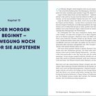 Kapitel 13: Der Morgen beginnt – Bewegung noch bevor Sie aufstehen. Text über das Aufstehen und seine Auswirkungen.