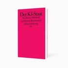 Text: "Der KI-Staat, Von Rainer Mühlhoff und Hannah Ruschemeier, edition suhrkamp, SV". Rotes Buchcover.
