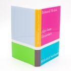 Text: "Bohumil Hrabal, Allzu laute Einsamkeit, Bibliothek Suhrkamp". Farbige Buchhülle mit Bereichen in Pink, Blau und Grün.