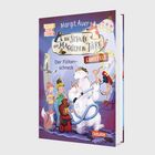Buchtitel: "Die Schule der magischen Tiere - Der Flötenschreck". Illustration mit Tieren und Kindern in einer lebhaften Szene.