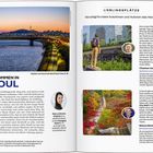 Linke Seite: 
Titel: "WILLKOMMEN IN SEOUL"
Einleitungstext über die Stadt und persönliche Erinnerungen von Ann Babe.
Text vom Bild: "Skyline von Seoul mit dem N Seoul Tower (S.78)"

Rechte Seite:
Titel: "LIEBLINGSPLÄTZE"
Empfehlungen von Autorinnen und Autoren.
Charles Usher und Simon Richmond beschreiben ihre Eindrücke von Seoul.
Bilder von Sehenswürdigkeiten und Natur in Seoul.