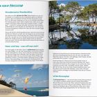 Von Arcachon nach Hossegor. Texte über Wanderungen in der Gegend, mit Bildern von Landschaften und Freizeitaktivitäten.