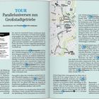 TOUR Paralleluniversen zum Großstadtgetriebe. Infos: Dauer 2–5 Std., Start: Margaretenplatz. Weiter Text links, Karte rechts.