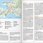 Auf den Seiten 322-323 eines Reiseführers zu Ålesund: Sehenswürdigkeiten, Hotels, Restaurants, Einkaufsmöglichkeiten, Karte.