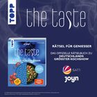"Rätsel für Genießer. Das offizielle Rätselbuch zu Deutschlands größter Kochshow. Buchcover mit Gemüse-Illustration."