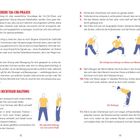 Texte: "FÜR EINE SICHERE TAI-CHI-PRAXIS", "HINWEISE ZUR RICHTIGEN HALTUNG". Zeichnungen von Figuren in Tai-Chi-Positionen.