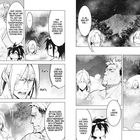 Es handelt sich um eine Manga-Seite mit mehreren Panels, die verschiedene Charaktere in einem Onsen zeigen. Sie führen lebhafte Dialoge über das Baden und vergangene Zeiten. Einige Charaktere sind nachdenklich, andere wirken belustigt. Die Szene spielt unter freiem Himmel mit sichtbarem Sternenhimmel.