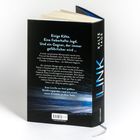 Buchtitel "Kalte Tage" auf verschneiter Autofensterszene, darunter der Name "Charlotte Link".
