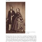 „Maximilian und Charlotte um 1865“ steht unter einem sepiafarbenen Foto eines formell gekleideten Paars.