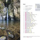 Links „Auf den Azoren gibt es einige Wasserfälle, hier der Salto do Cabrito...“. Rechts ein Inhaltsverzeichnis. Links Wasserfall.