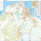 Stadtplan von Cuxhaven, zeigt Straßennamen und Stadtteile. Links Informationen zur Region und Verkehrsinfos.
