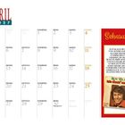 APRIL 2027. Sehnsucht: Text über Roy Black, der moderne Musik und Rock'n'Roll bevorzugte. Kalenderlayout.