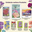 Entdecke weitere Produkte: Wandkalender und Notizbücher mit floralen Illustrationen und Größenangaben.