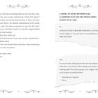 A series of notes between Alex Claremont-Diaz and HRH Prince Henry August 18-22, 2022. Zwei Seiten im Buch mit Texten.