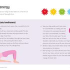 "The science of happiness" und "Ways to feel happy in an instant" mit Tipps zur Förderung des Wohlbefindens. Diagramm mit Pfeil.