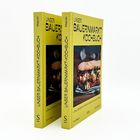 Zwei gelbe Kochbuchcover mit Text "UNSER BAUERNMARKT KOCHBUCH" und einem Sandwich-Bild. Autor: Anna Majcan.