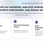 "Nicht nur verstehen, was sich verändert. Sondern entscheiden, was daraus wird." Drei Abschnitte über Algorithmen, Selbstwahrnehmung und KI.