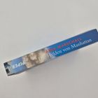 Buchrückentext: "ANJA MARSCHALL Die Helden von Manhattan". Hintergrund in Blau mit Wolkenmotiv.