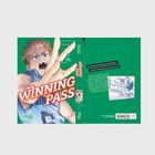 „Winning Pass“ in großen Buchstaben, mit einem Basketballmotiv. Ein sportlicher Junge mit entschlossener Miene im Vordergrund.