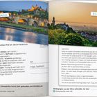 Editorial: Text über Postkarten und deren Bedeutung. Links oben eine Kamera und darunter drei Fotos: Kuppel, Windmühle, Allee.