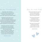 Links: "Über die Freundschaft" von Aurelius Augustinus. Rechts: "Dass du mich liebst" von Heinrich Heine. Herzen unten.