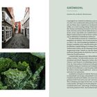 "APFEL-ROTE-BETE-CARPACCIO" steht groß oben links. Daneben: Teller mit Carpaccio aus Roter Bete, Apfel und Käse.