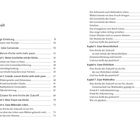 Inhalt und Kapitelübersicht eines Buches über Kirche und Zukunft. Kapitel mit Themen wie Menschlichkeit und Wohlwollen.