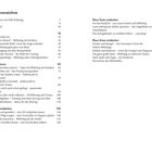 Inhaltsverzeichnis mit Themenabschnitten wie "Machen", "Experimentieren", "Neue Texte entdecken" und zugehörigen Seitenzahlen.