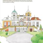 "Schloss Favorite Ludwigsburg: Ein barockes Lustschloss mit prunkvoller Fassade, Treppen, Türmen und gepflegtem Garten."