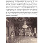 Text über maritime Gestaltung und Charlotte im Schloss, darunter Audienzsaal mit reicher Dekoration, schweren Kronleuchtern.