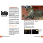 Texte:
Links: „2.1 Die geeignete Belichtung“, „2.2 Schnappschüsse mit der Vollautomatik“

Rechts: Eine Katze liegt mit ausgestreckter Pfote.