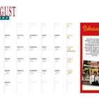 August 2027 Kalender. Zitat: "Erstens kommt es anders... Durchstarter. Ein Glück!" Rechts Buchcover von "Roy Black".