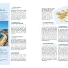 Texte: Teneriffa, ... geografisch Afrika, politisch Europa, ... die größte Insel, ... die höchste Erhebung, ... aus Feuer und Wasser, ... ein Pflanzenparadies, ... eine Insel der Fiestas, ... ein klassisches Ganzjahresreiseziel, ... ein Ziel für Pauschalurlauber und Individualisten.

Links ein Foto eines Strandes mit blauem Meer und hellbraunem Sand. Rechts eine Karte von Teneriffa markanter Orte und geographischen Bezeichnungen.